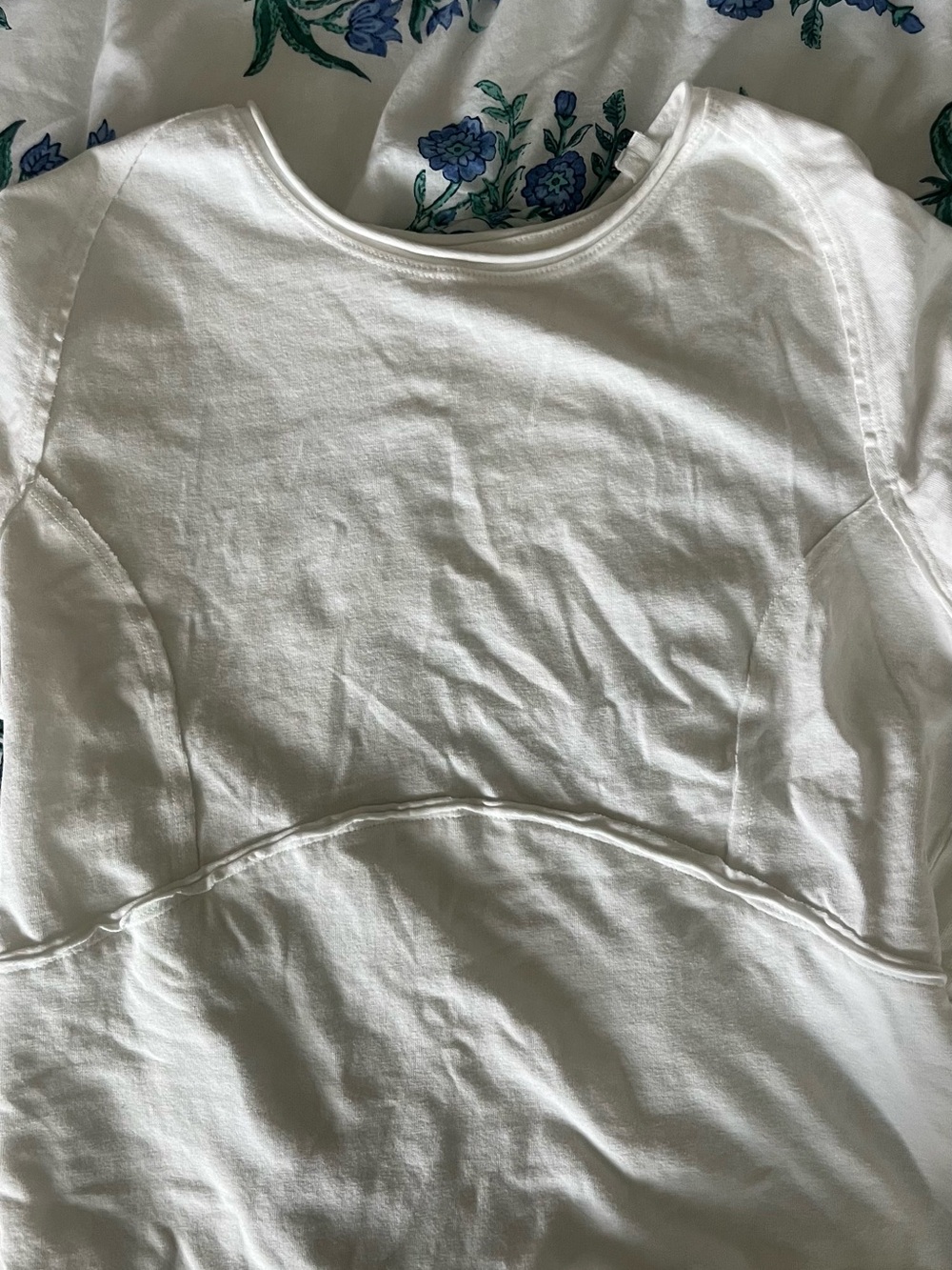 Free People White Scoop Neck Top